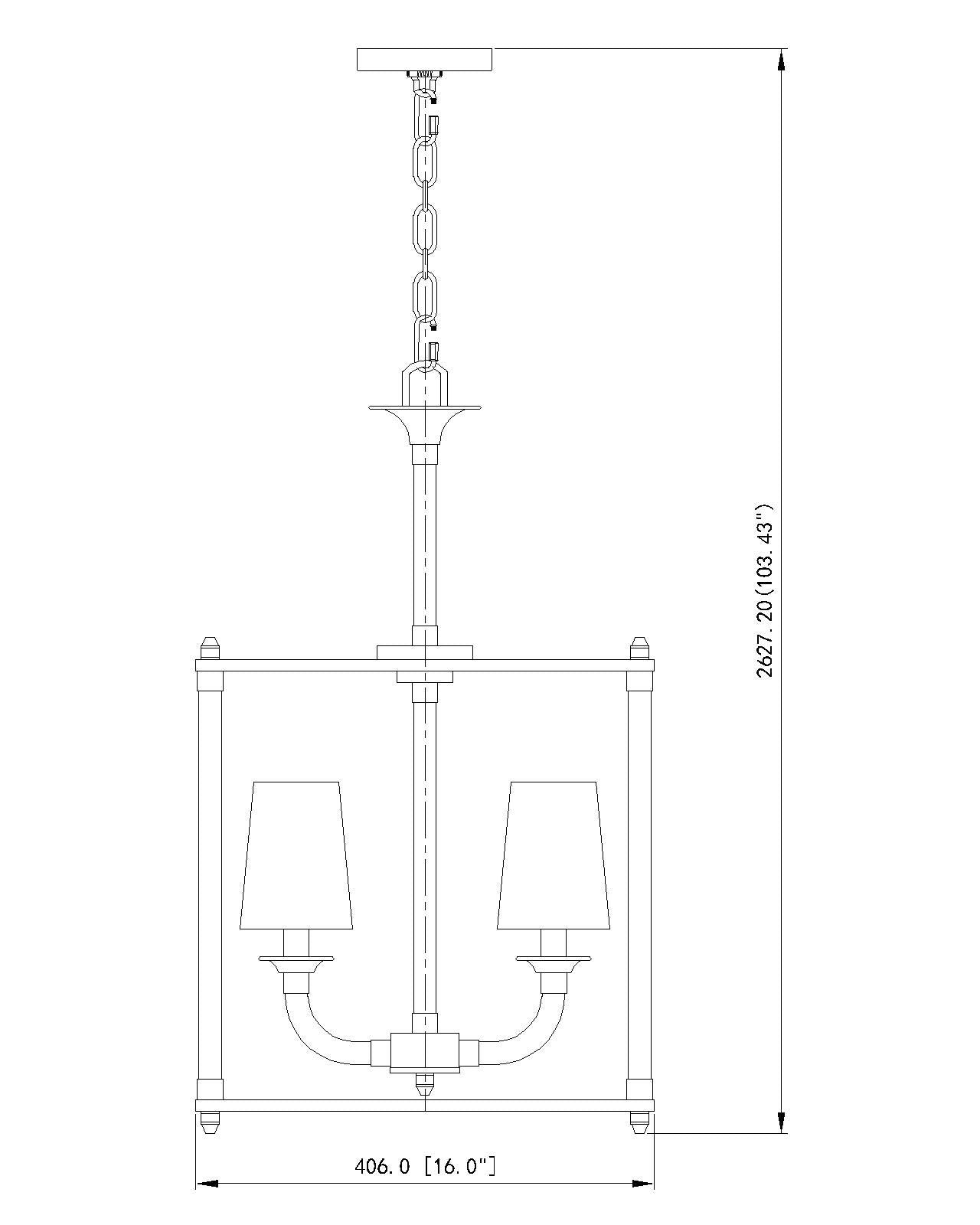 Katerina 4 Light Chandelier Brushed Nickel
