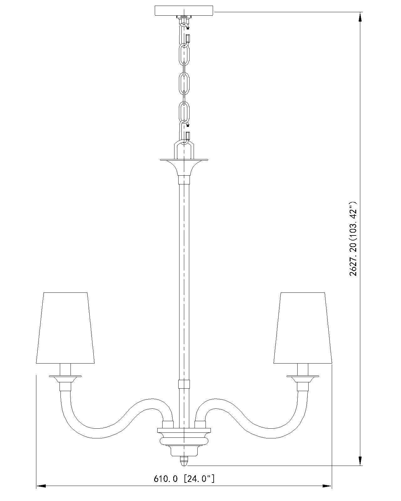 Katerina 5 Light Chandelier Brushed Nickel