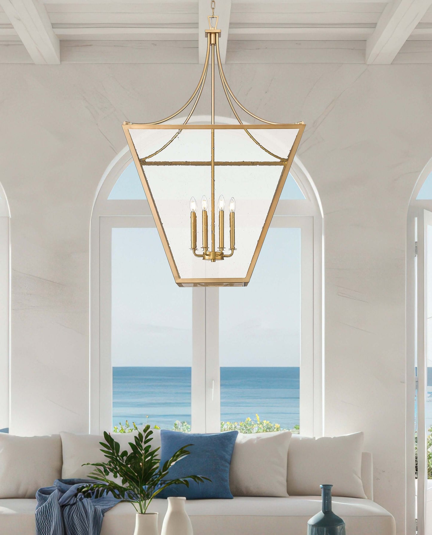 Montalcino 8 Light Chandelier Rubbed Brass