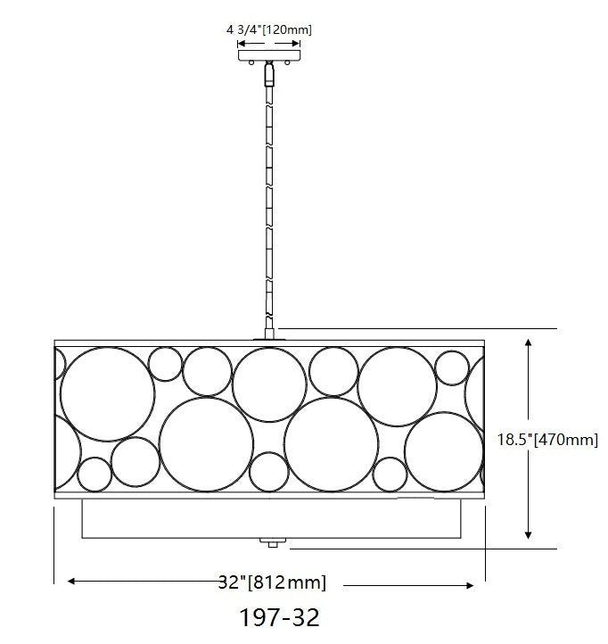 Kendall 5 Light Chandelier Brushed Nickel