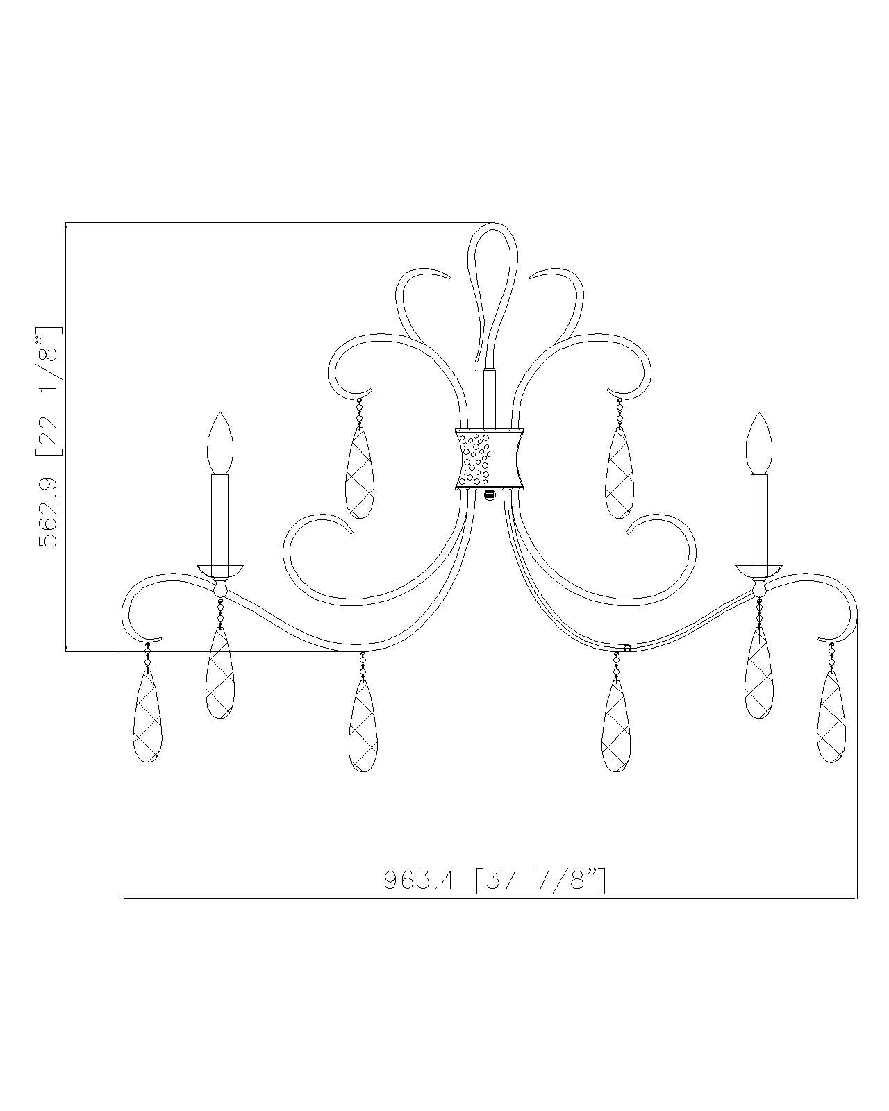 Amara 5 Light Chandelier Gilded Gold