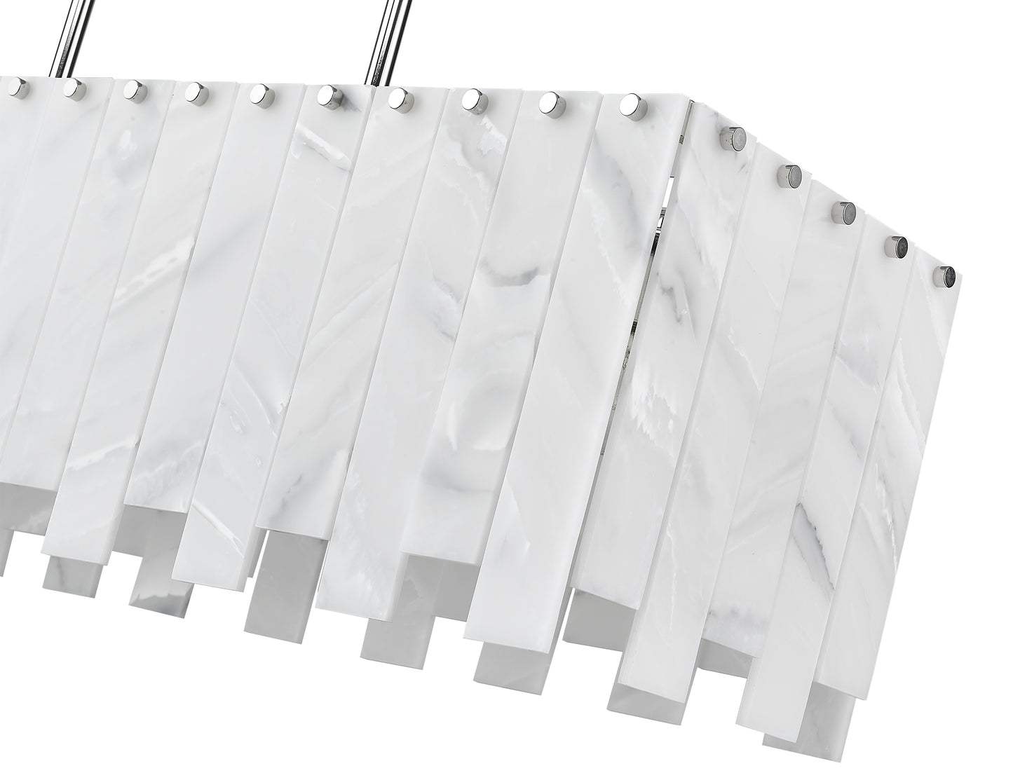 Viviana 5 Light Linear Chandelier Polished Nickel