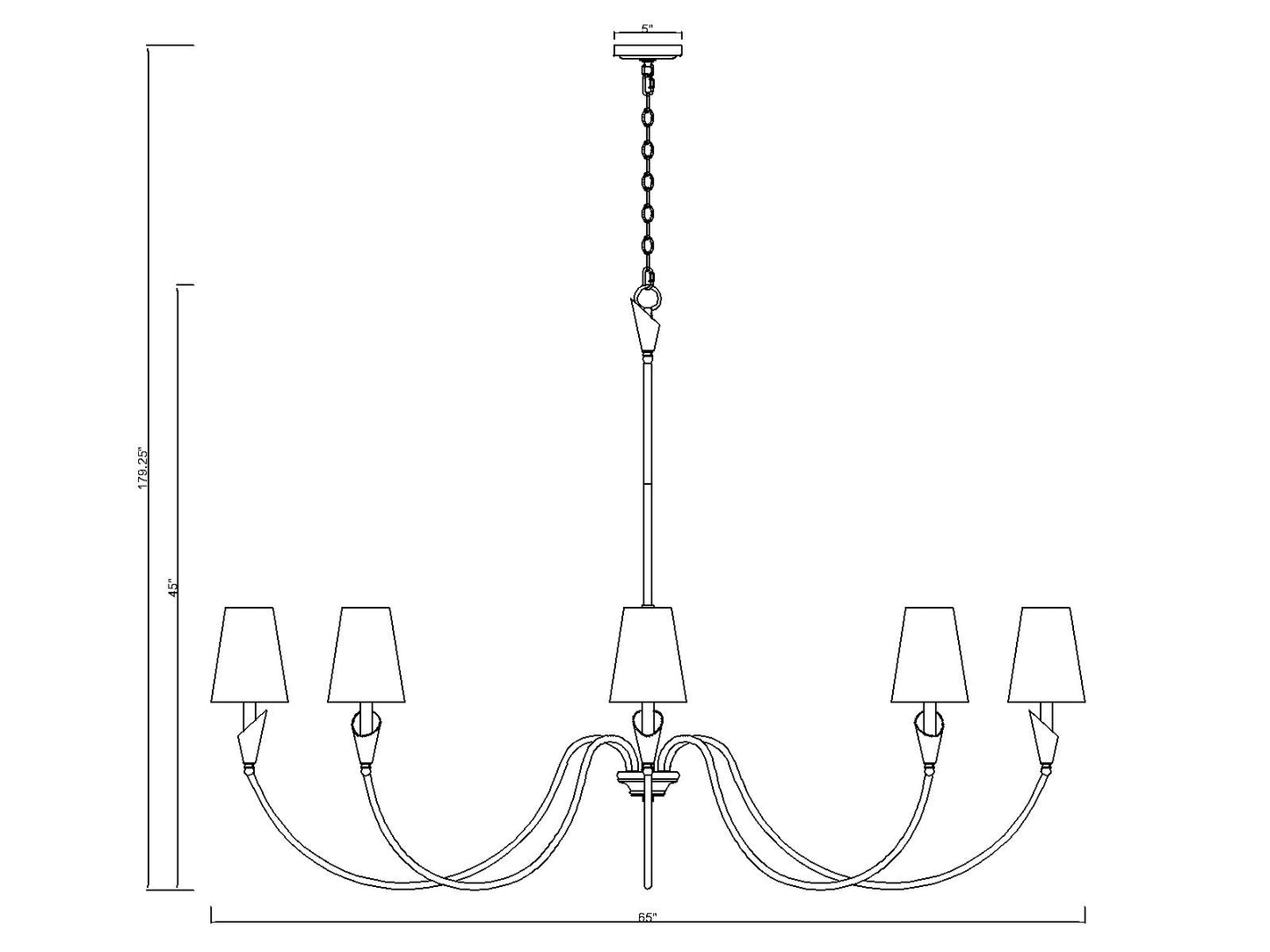 Claudelle 8 Light Chandelier Matte Black + Modern Gold