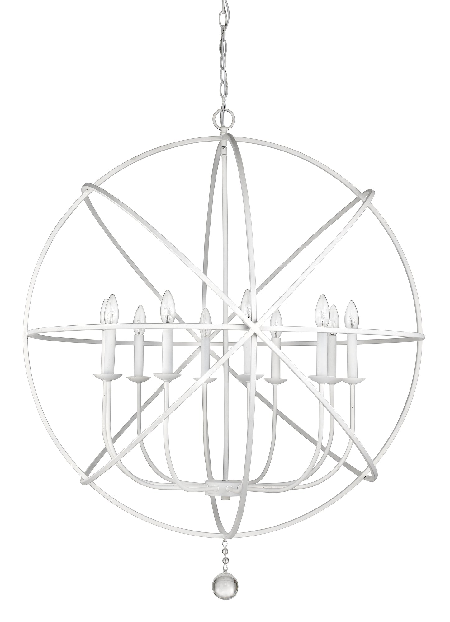 Tull 10 Light Chandelier Matte White