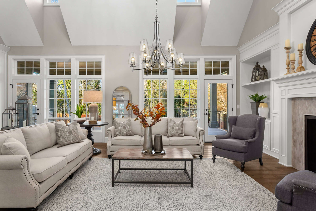 Joliet 9 Light Chandelier Chrome