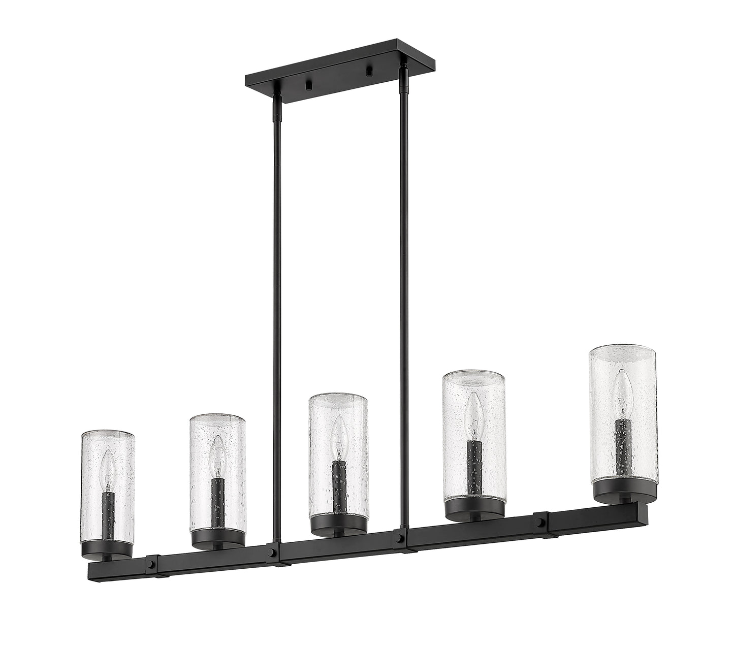 Marlow 5 Light Outdoor Linear Chandelier Matte Black