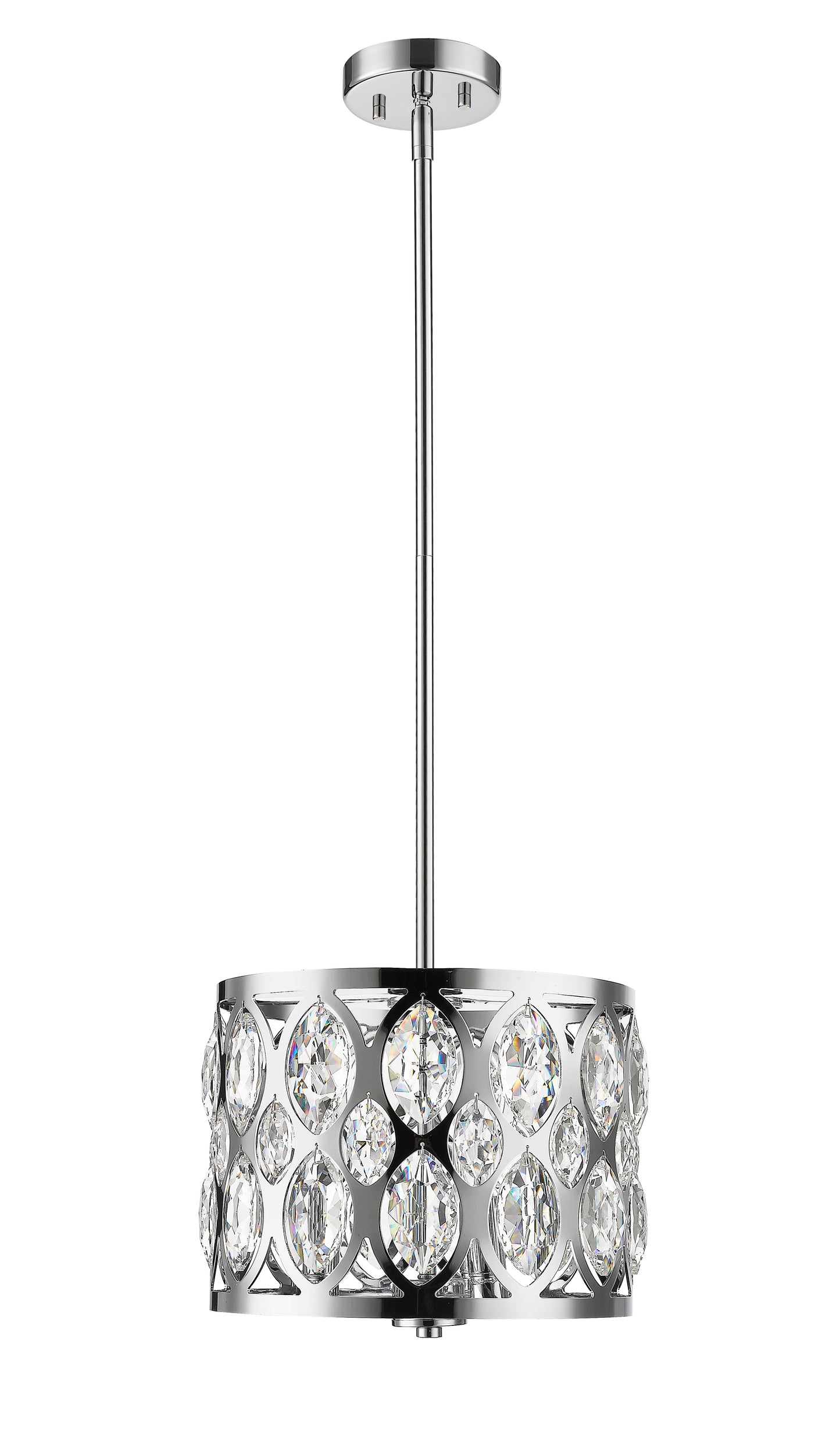Dealey 3 Light Chandelier Chrome