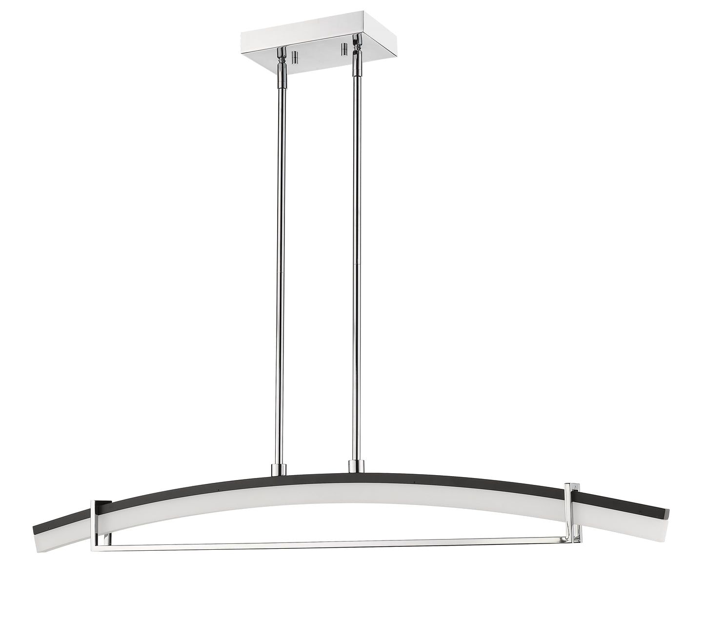 Arc LED 1 Light Linear Chandelier Chrome