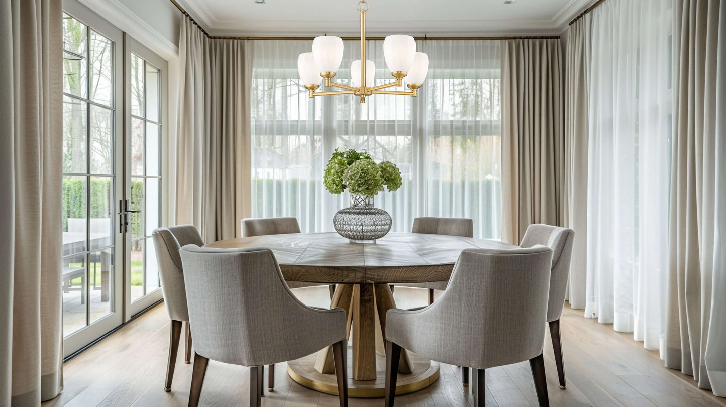 Oren 5 Light Chandelier Modern Gold