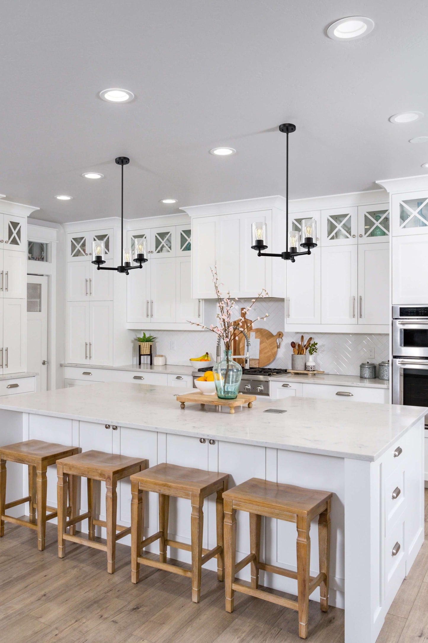 Thayer 3 Light Chandelier Matte Black