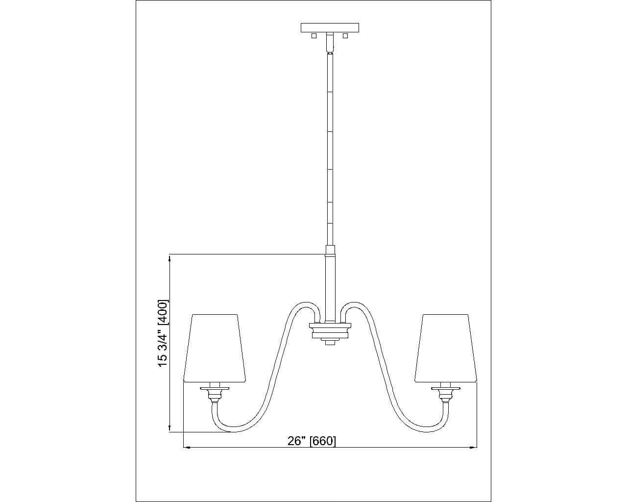 Gianna 5 Light Chandelier Modern Gold