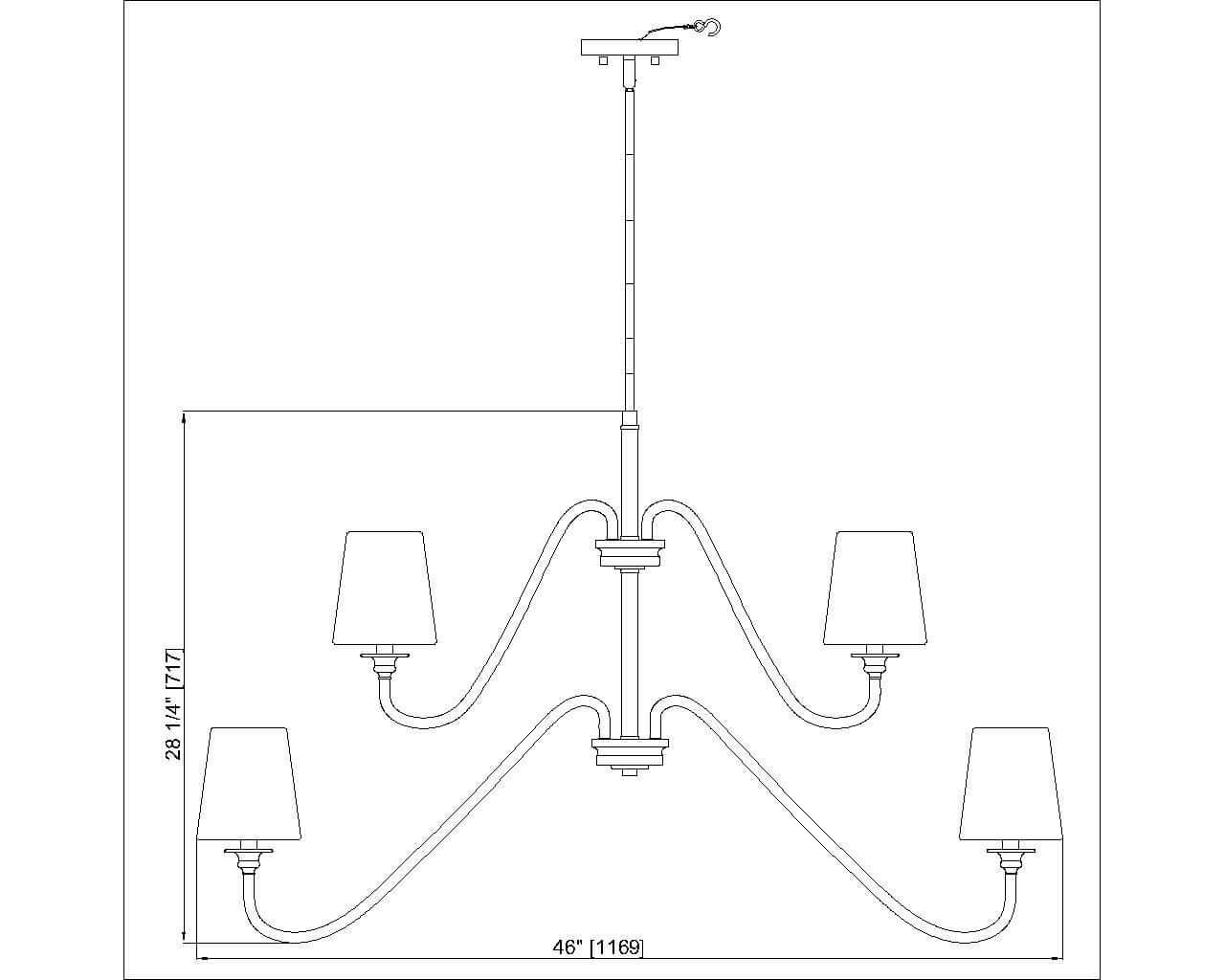 Gianna 9 Light Chandelier Matte Black
