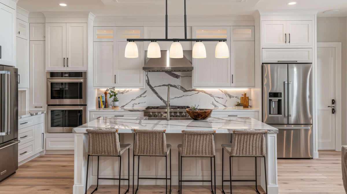 Naya 5 Light Linear Chandelier Matte Black