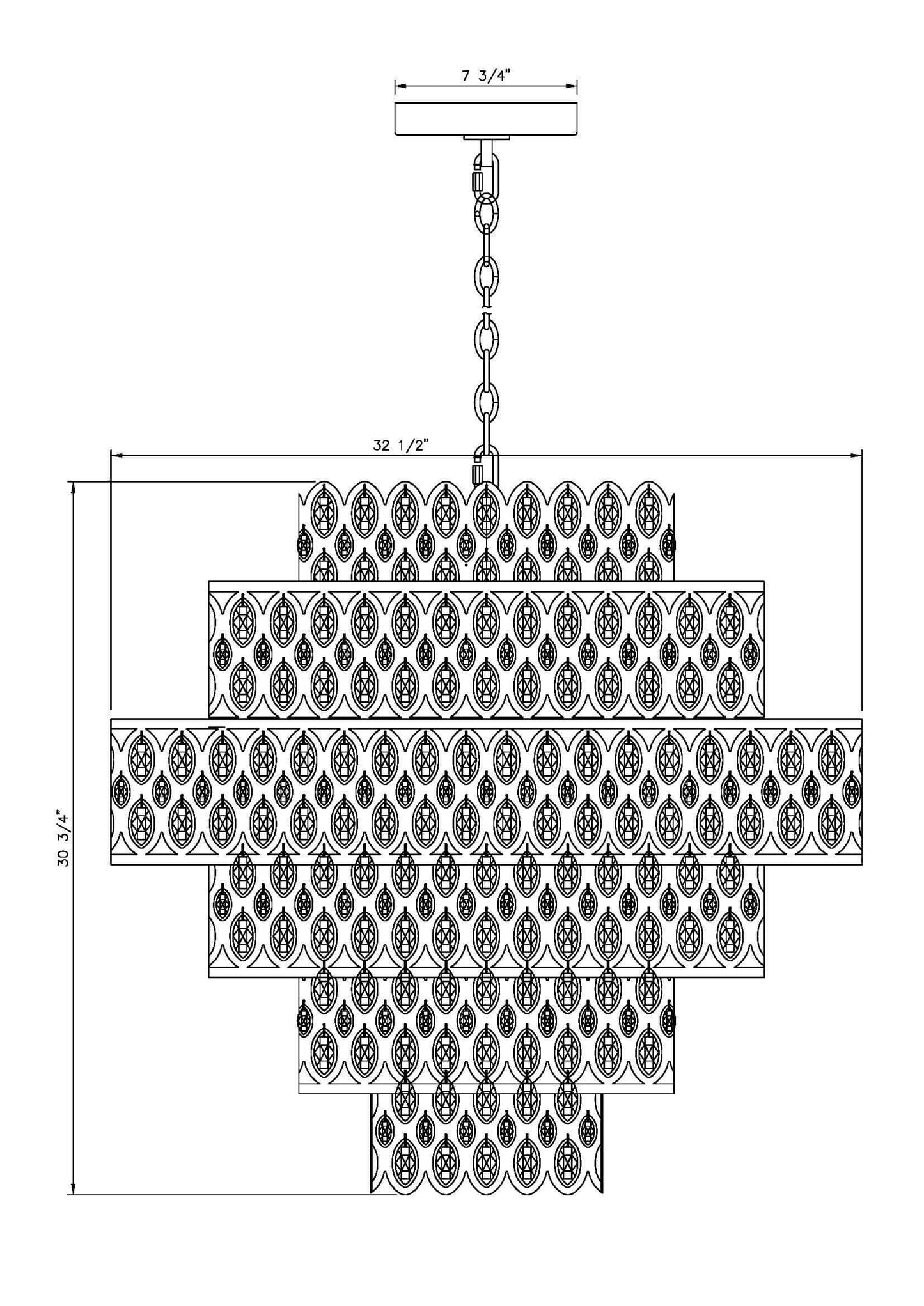 Dealey 17 Light Chandelier Heirloom Brass