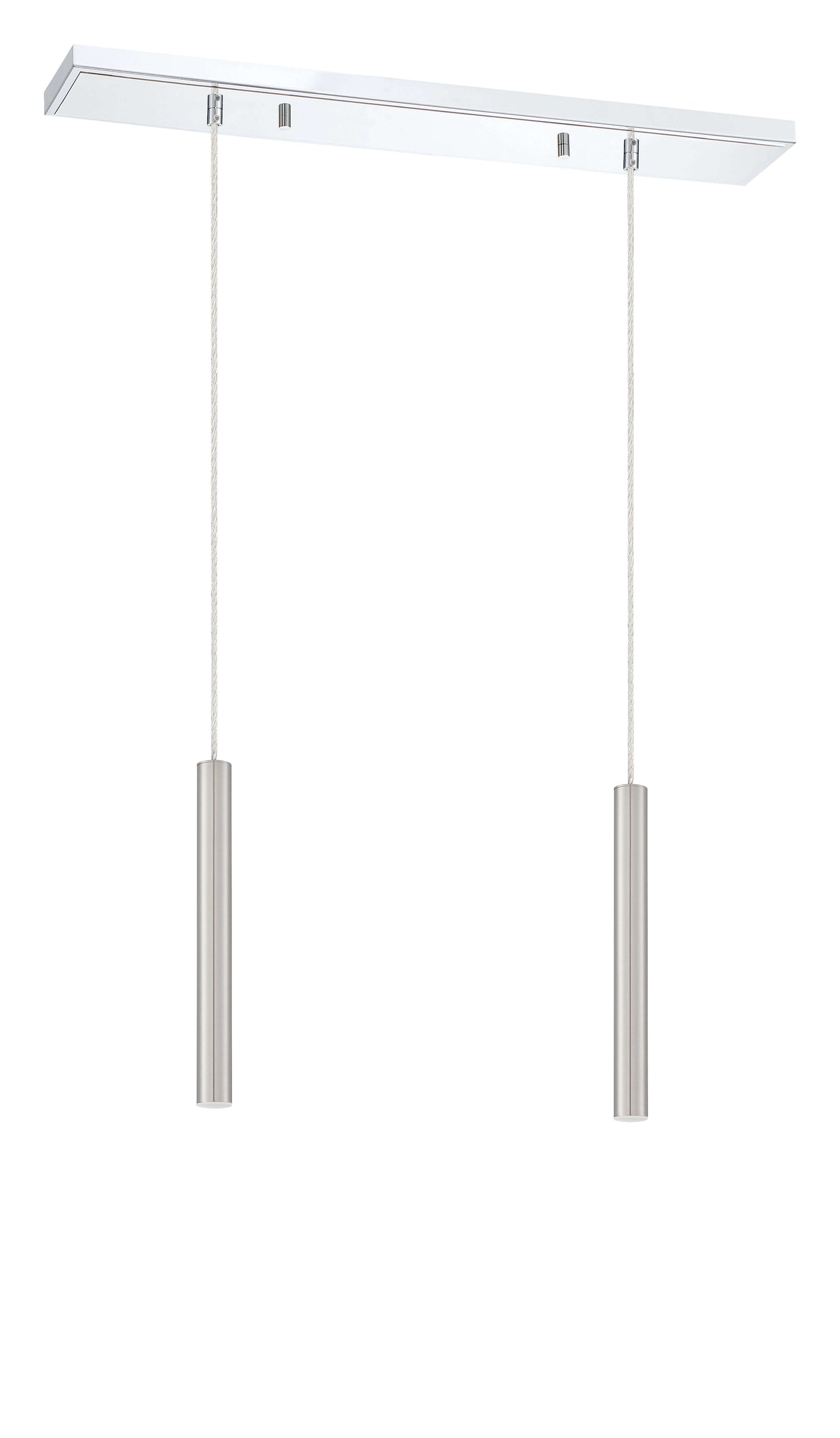 Forest LED 2 Light Linear Chandelier Chrome