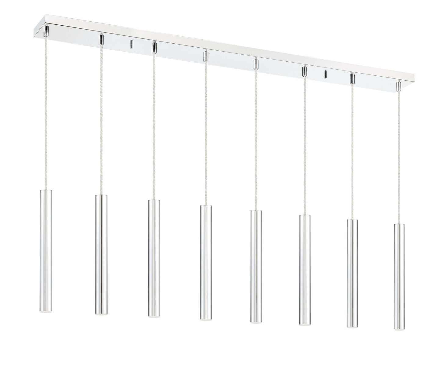 Forest LED 8 Light Linear Chandelier Chrome