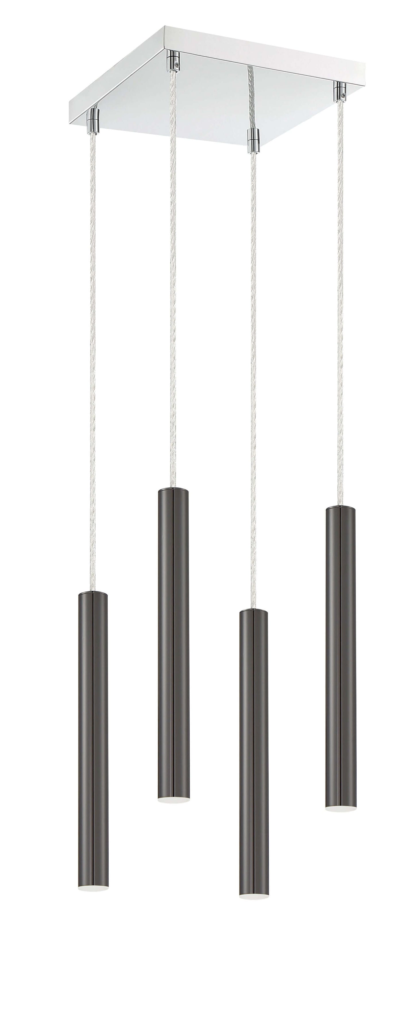 Forest LED 4 Light Chandelier Chrome