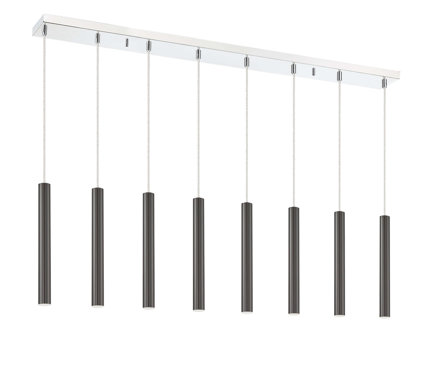Forest LED 8 Light Linear Chandelier Chrome