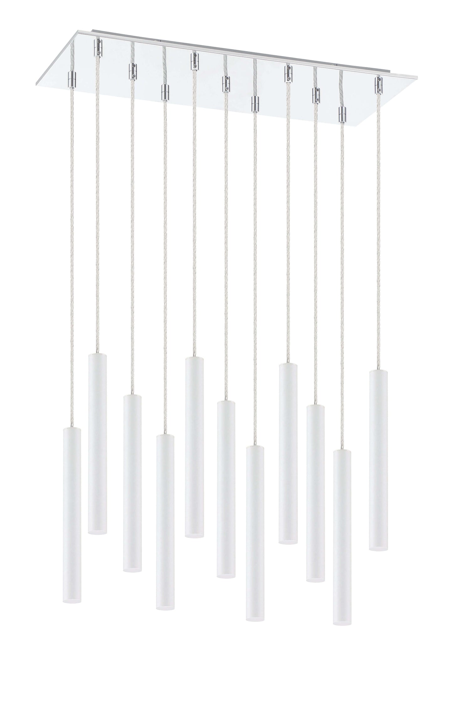 Forest LED 11 Light Chandelier Chrome