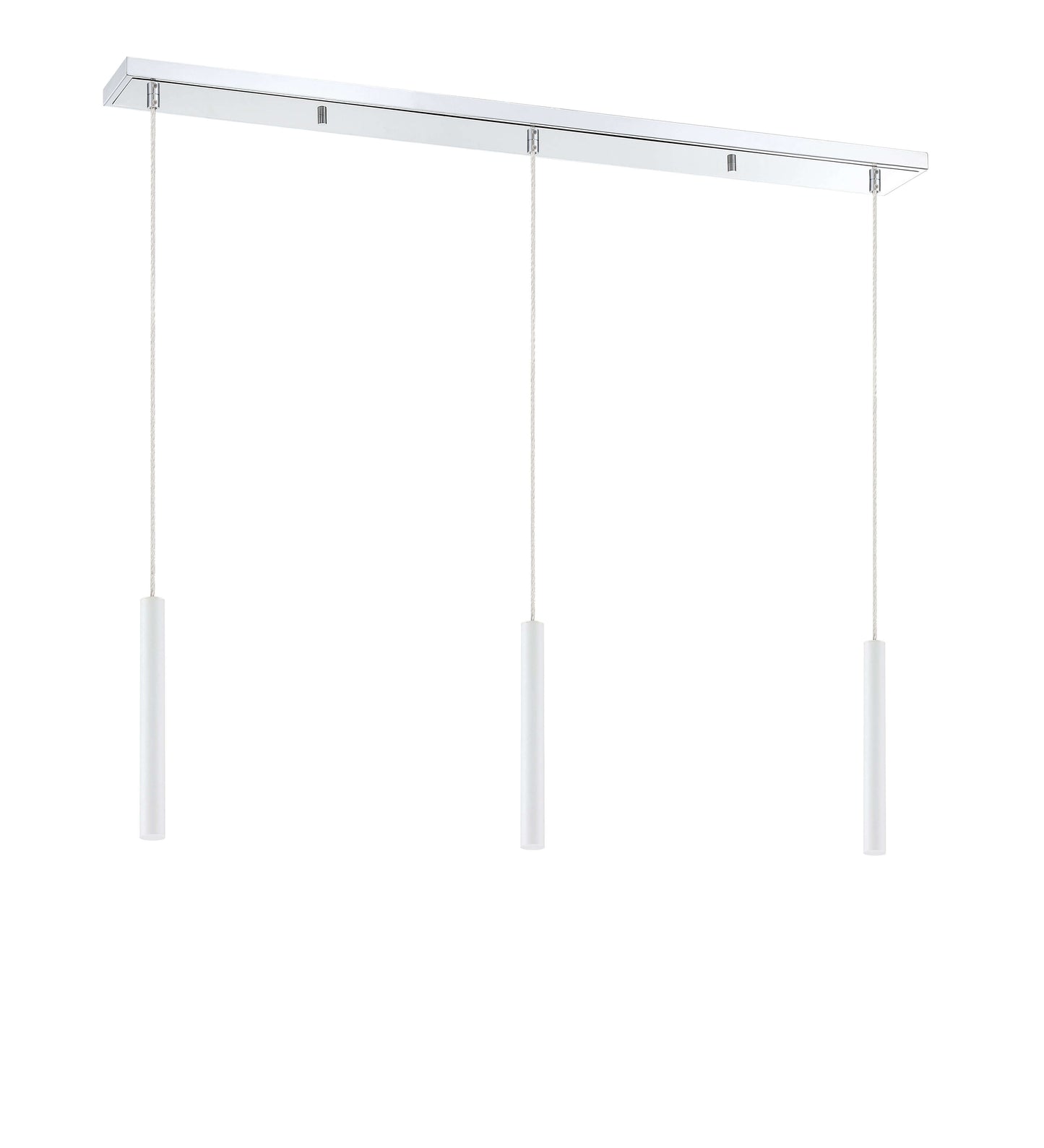 Forest LED 3 Light Linear Chandelier Chrome