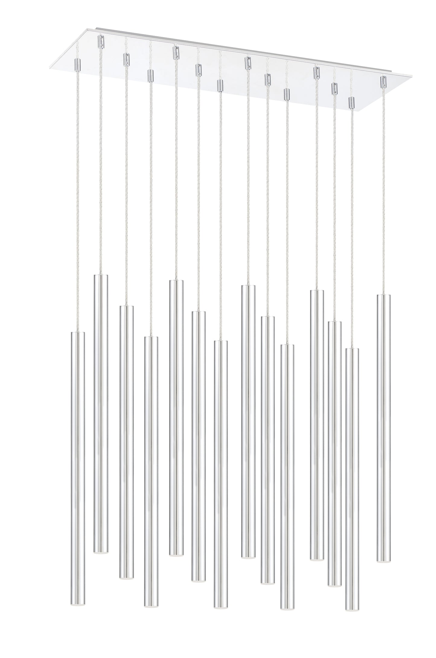 Forest LED 14 Light Chandelier Chrome