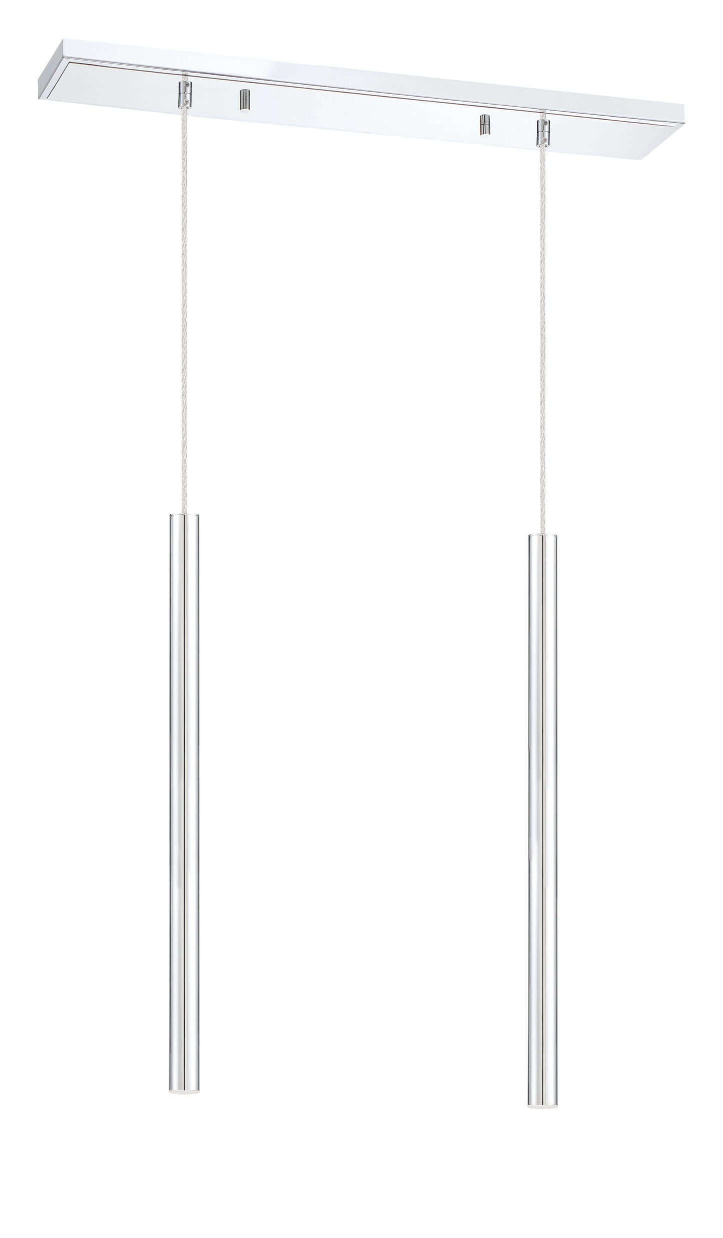 Forest LED 2 Light Linear Chandelier Chrome