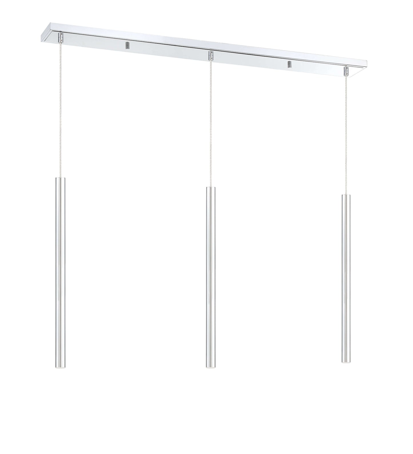 Forest LED 3 Light Linear Chandelier Chrome