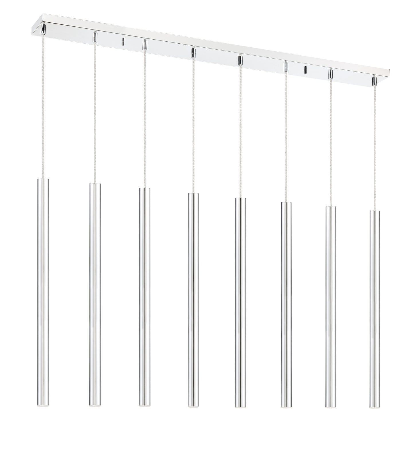 Forest LED 8 Light Linear Chandelier Chrome
