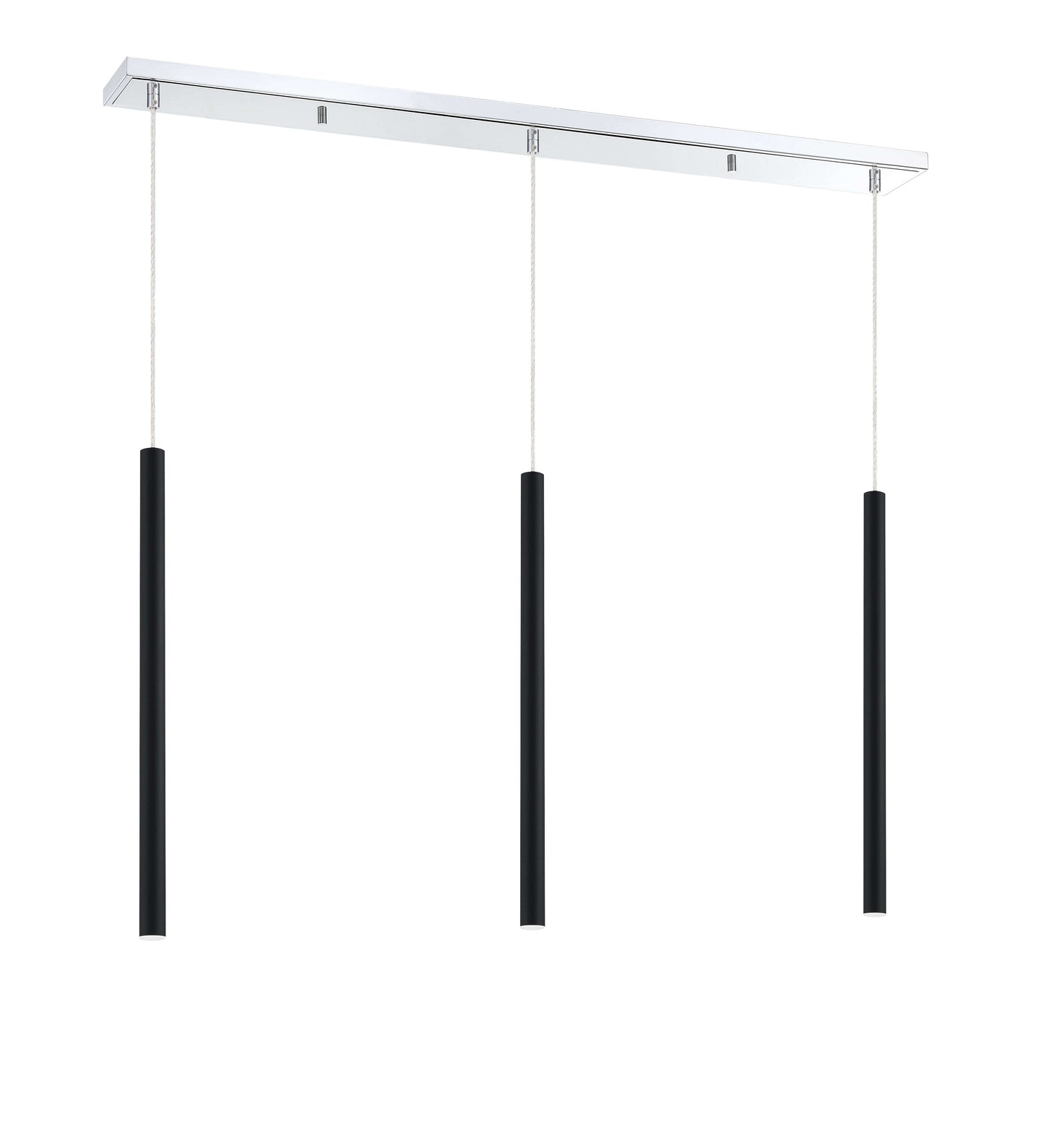 Forest LED 3 Light Linear Chandelier Chrome