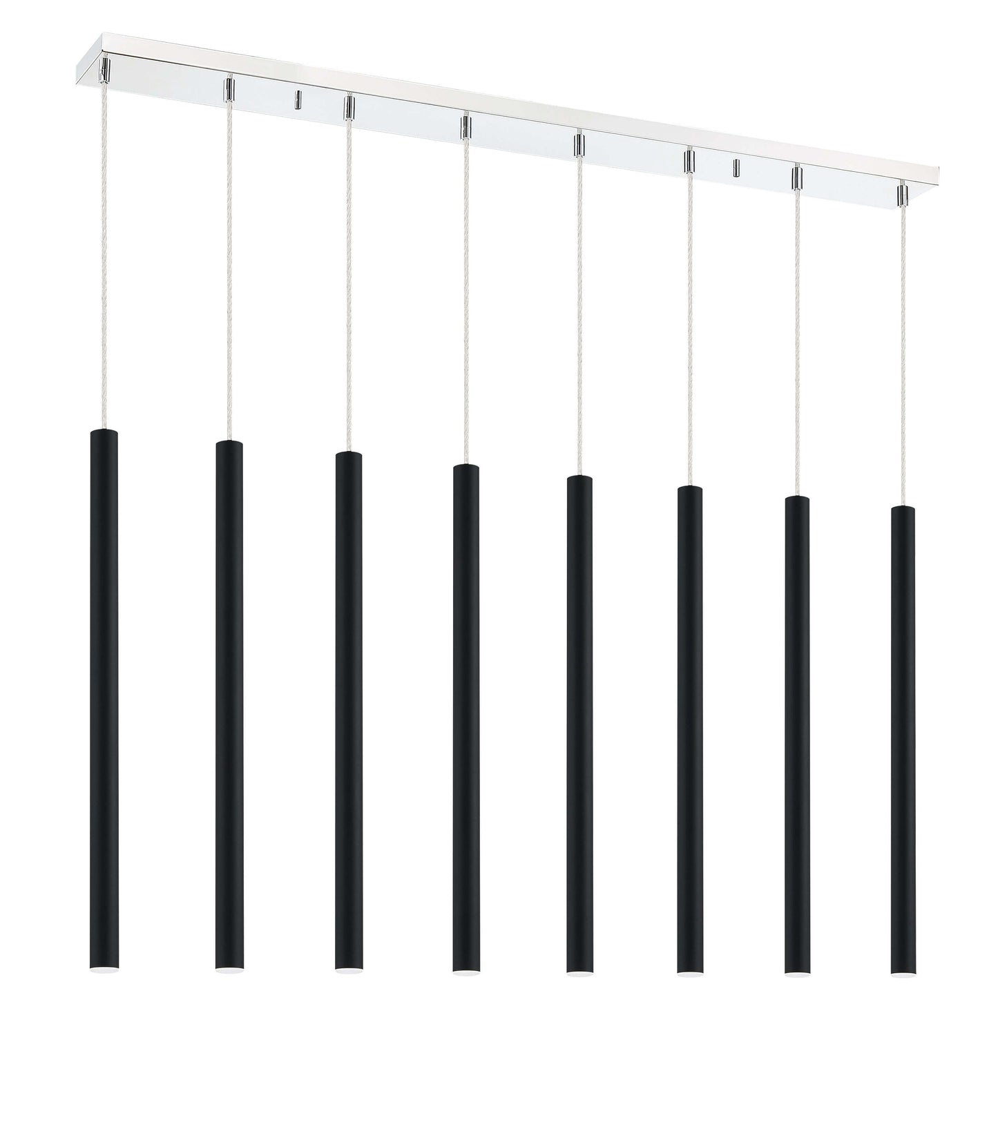 Forest LED 8 Light Linear Chandelier Chrome