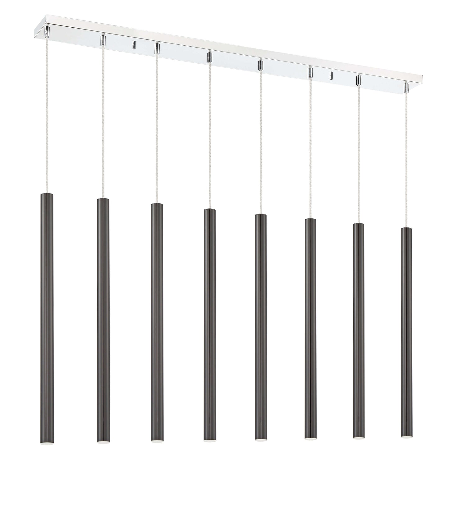 Forest LED 8 Light Linear Chandelier Chrome