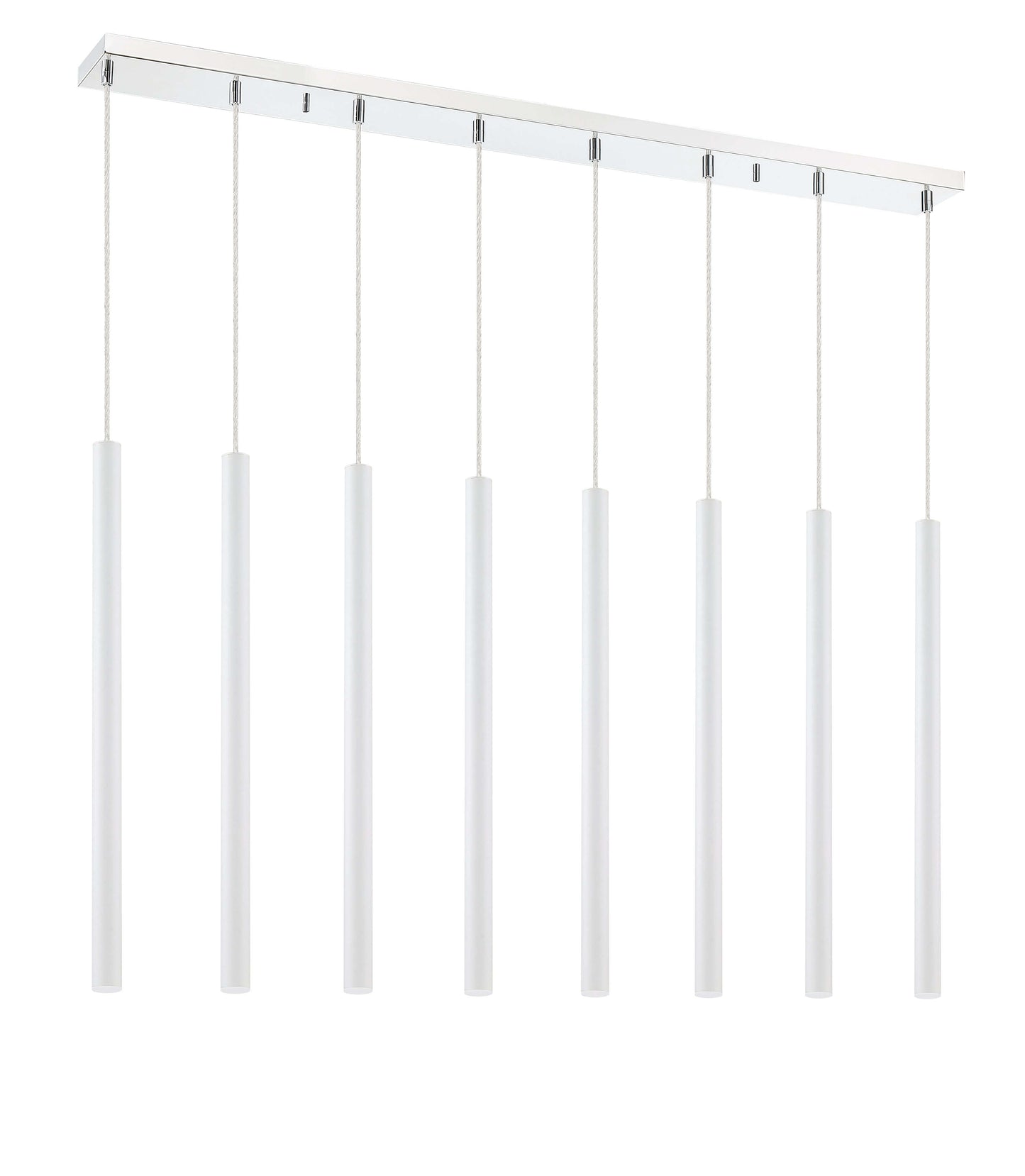 Forest LED 8 Light Linear Chandelier Chrome