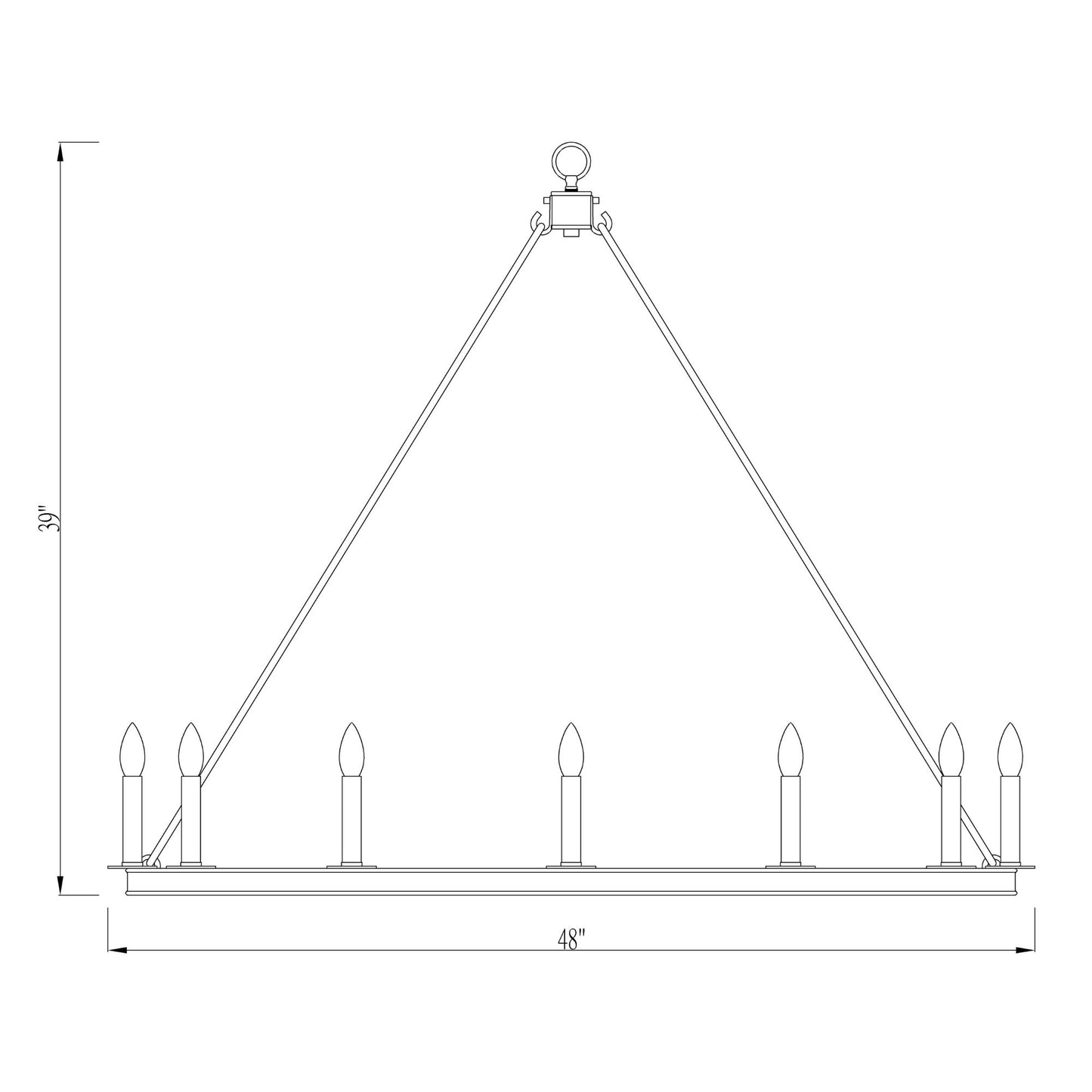 Barclay 12 Light Chandelier Polished Nickel