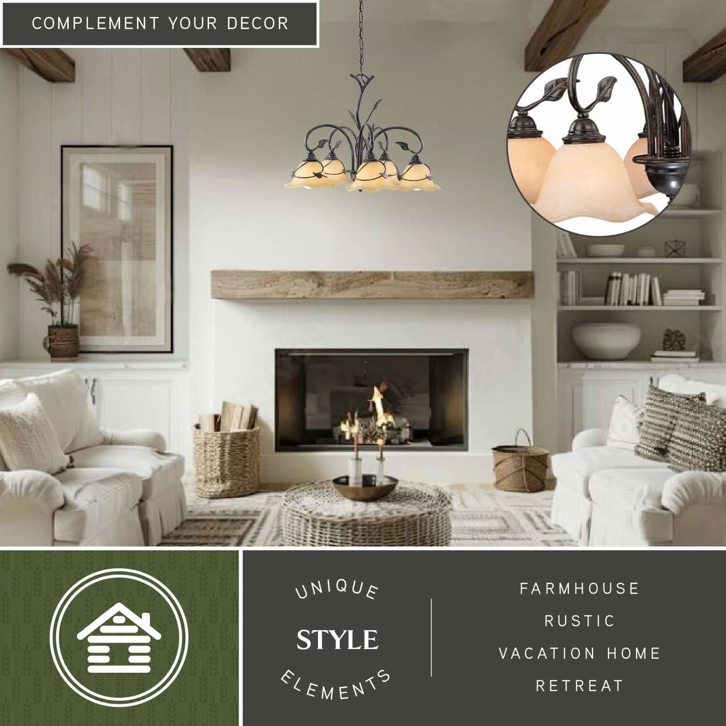 Vine 5L Chandelier