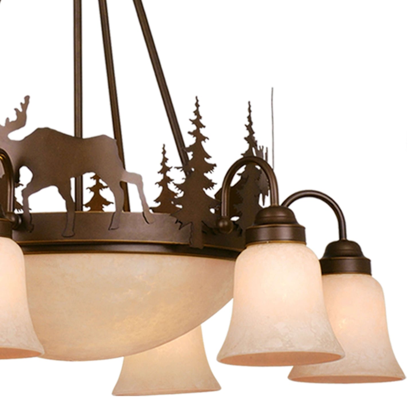 Yellowstone 9L Moose Chandelier