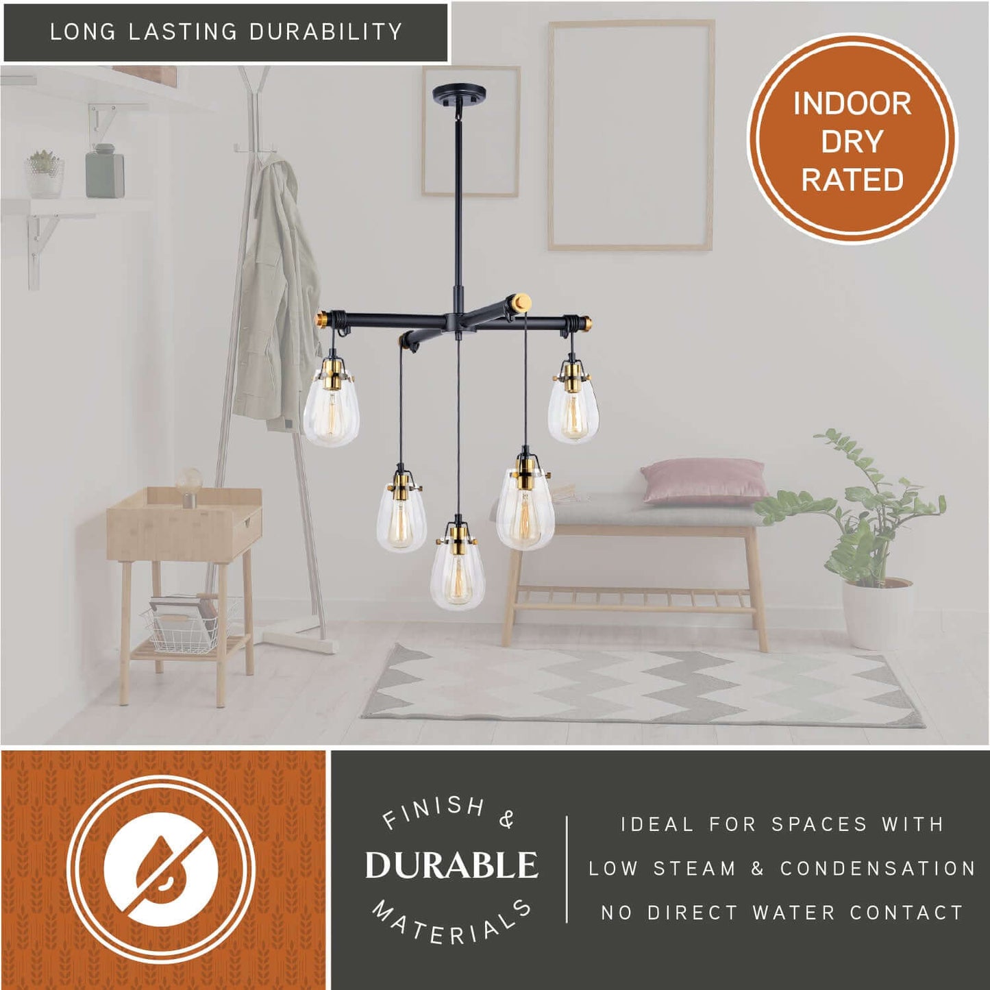 Kassidy 5L Adjustable Chandelier