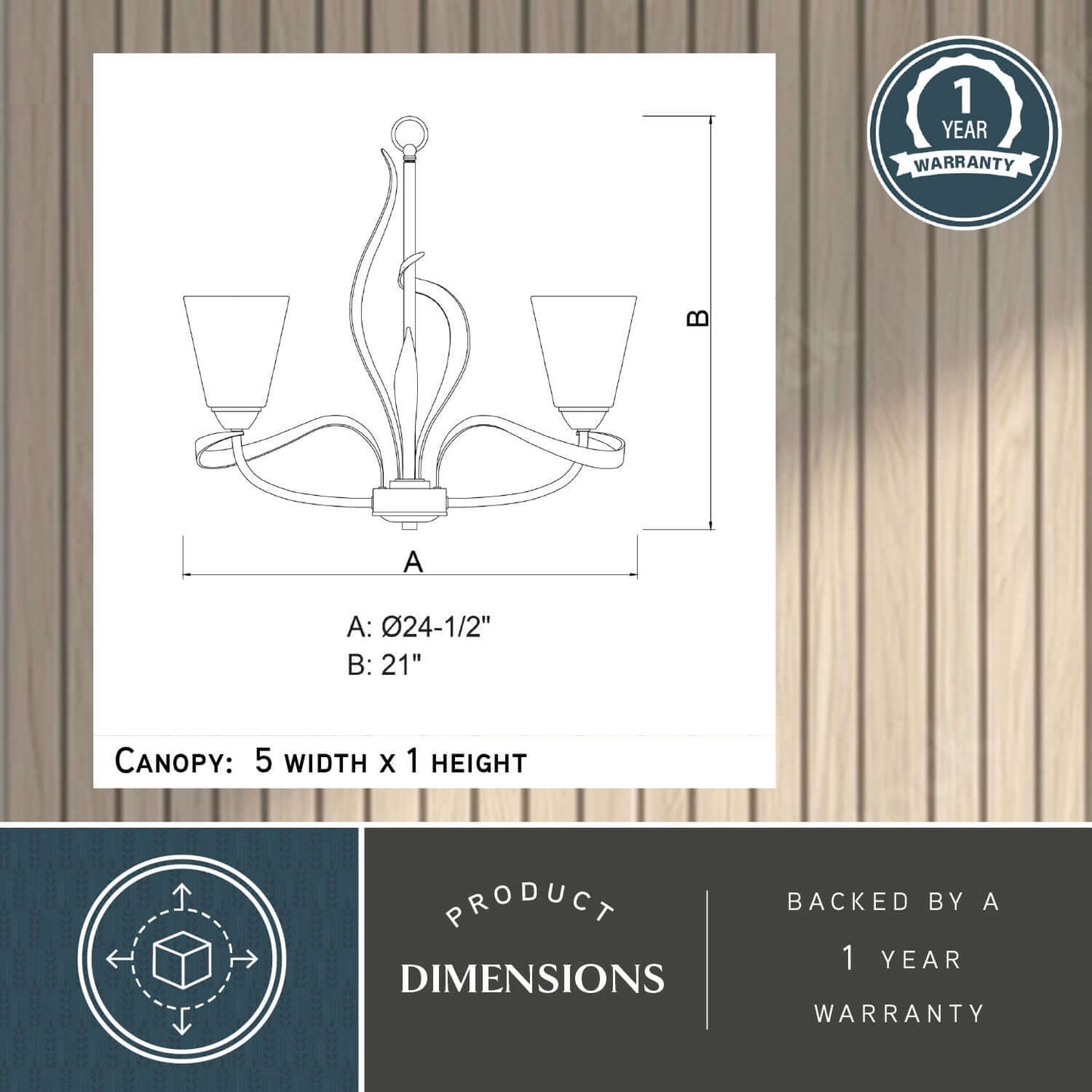 Cinta 5L Chandelier