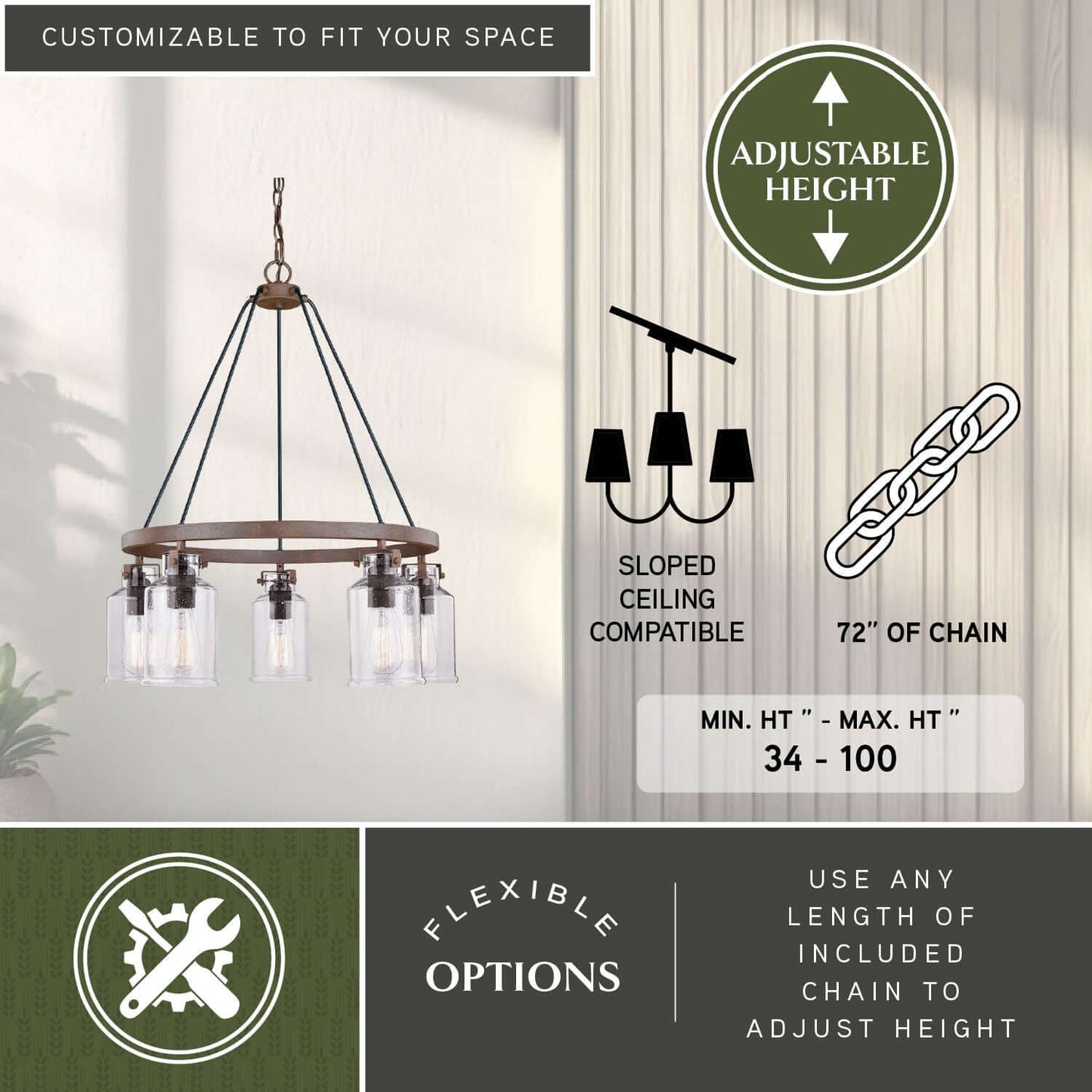 Milone 5L Chandelier