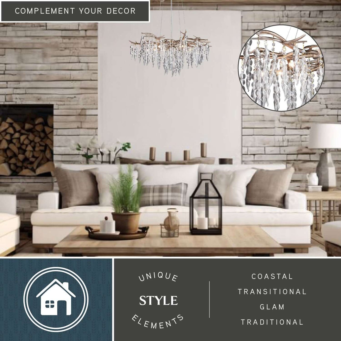 Rainier 5 Light Chandelier