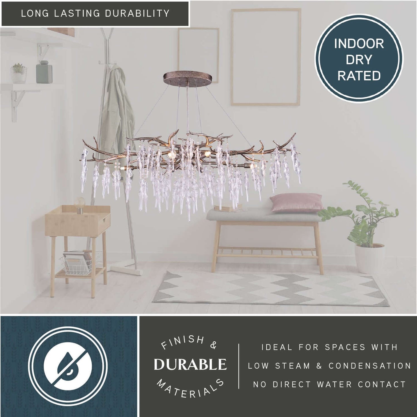Rainier 6L Linear Chandelier