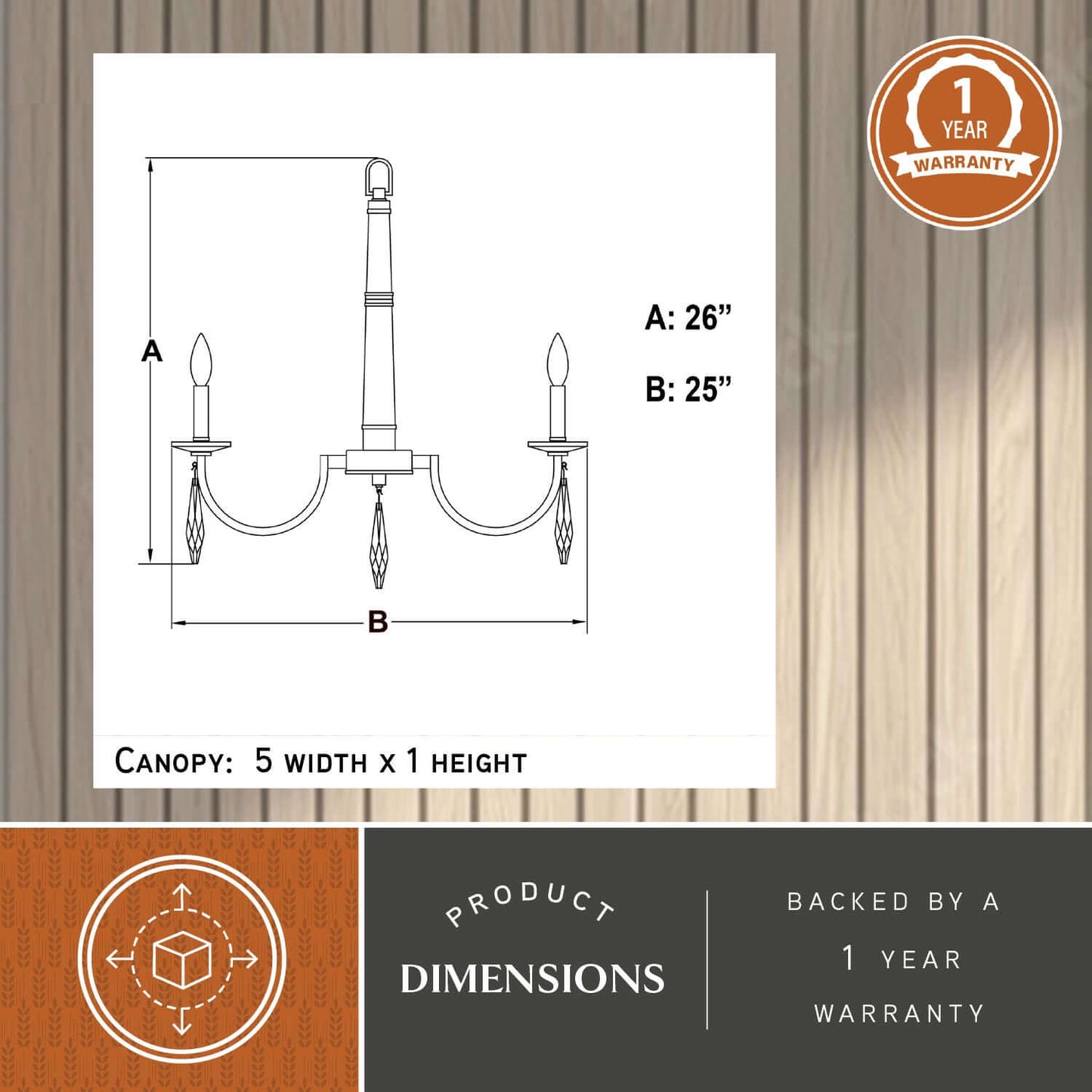 Hoyne 5 Light Chandelier