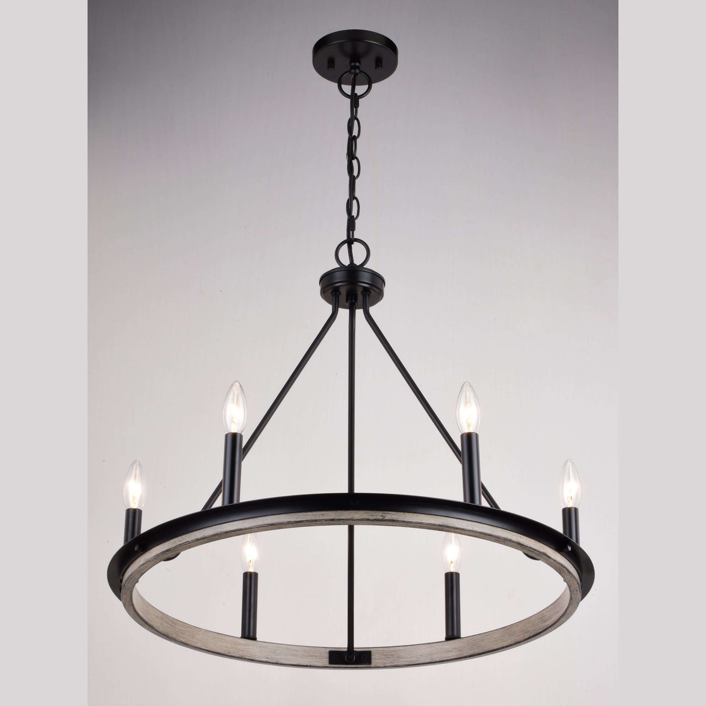 Russel 24.75” 6 Light Chandelier