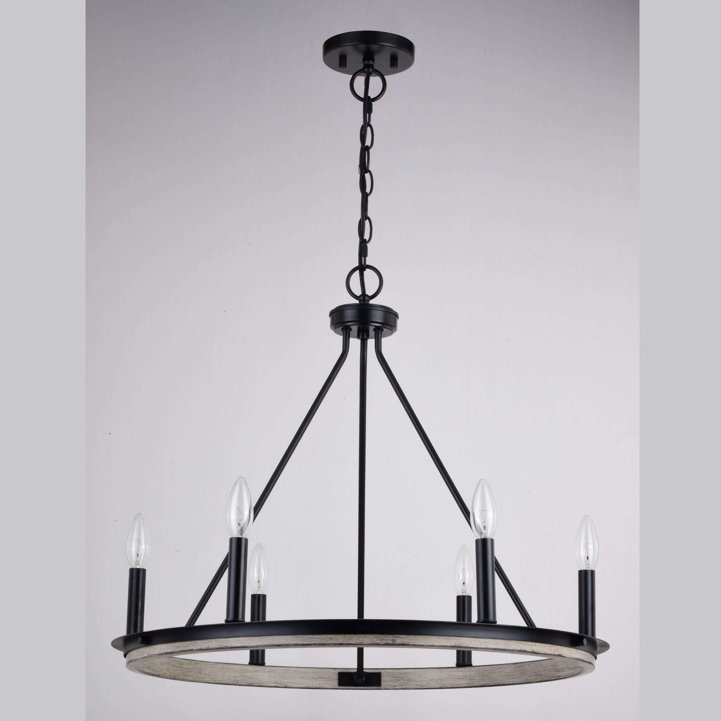 Russel 24.75” 6 Light Chandelier