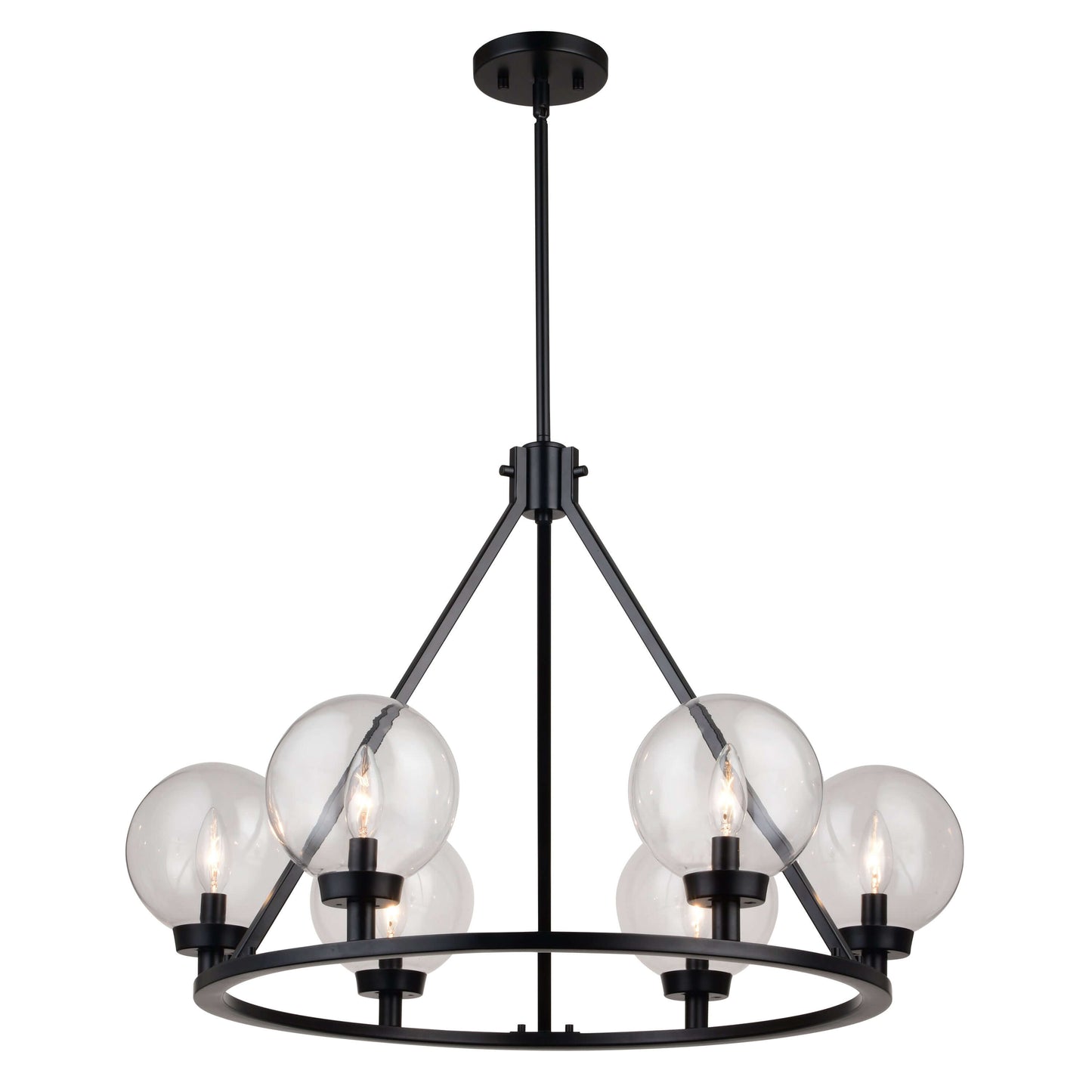 Lander 28.25” 6 Light Chandelier