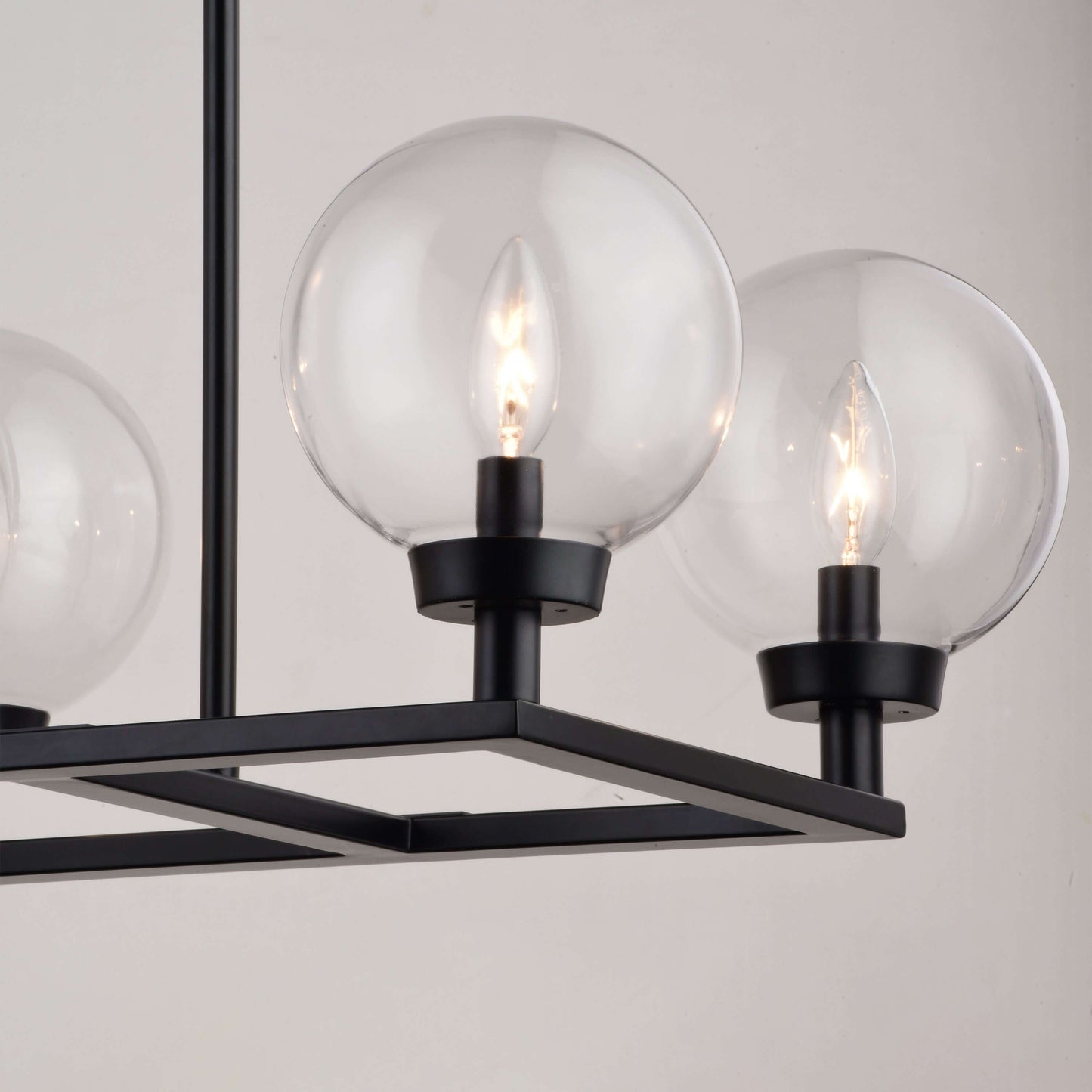 Lander 35” 6 Light Linear Chandelier