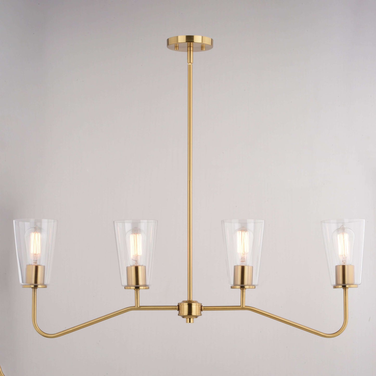 Beverly 36” 4 Light Linear Chandelier