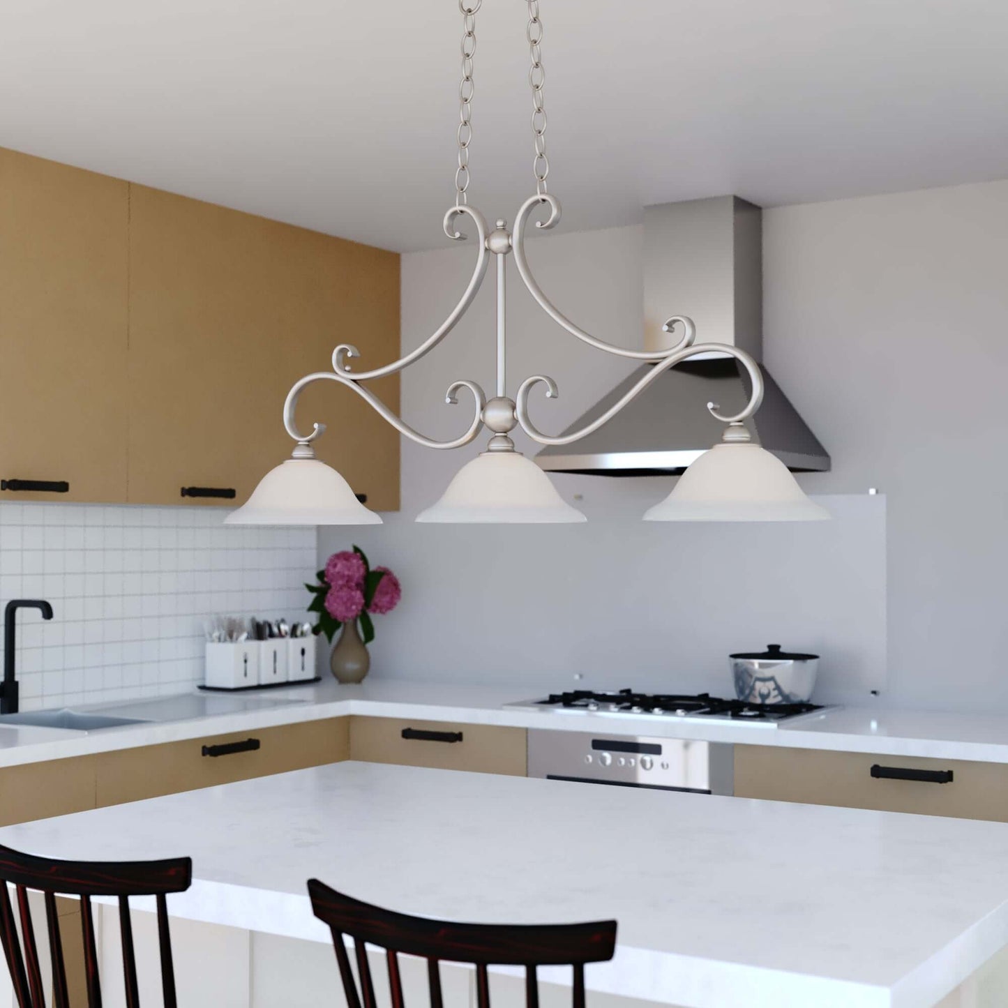 Monrovia 3 Light Linear Chandelier