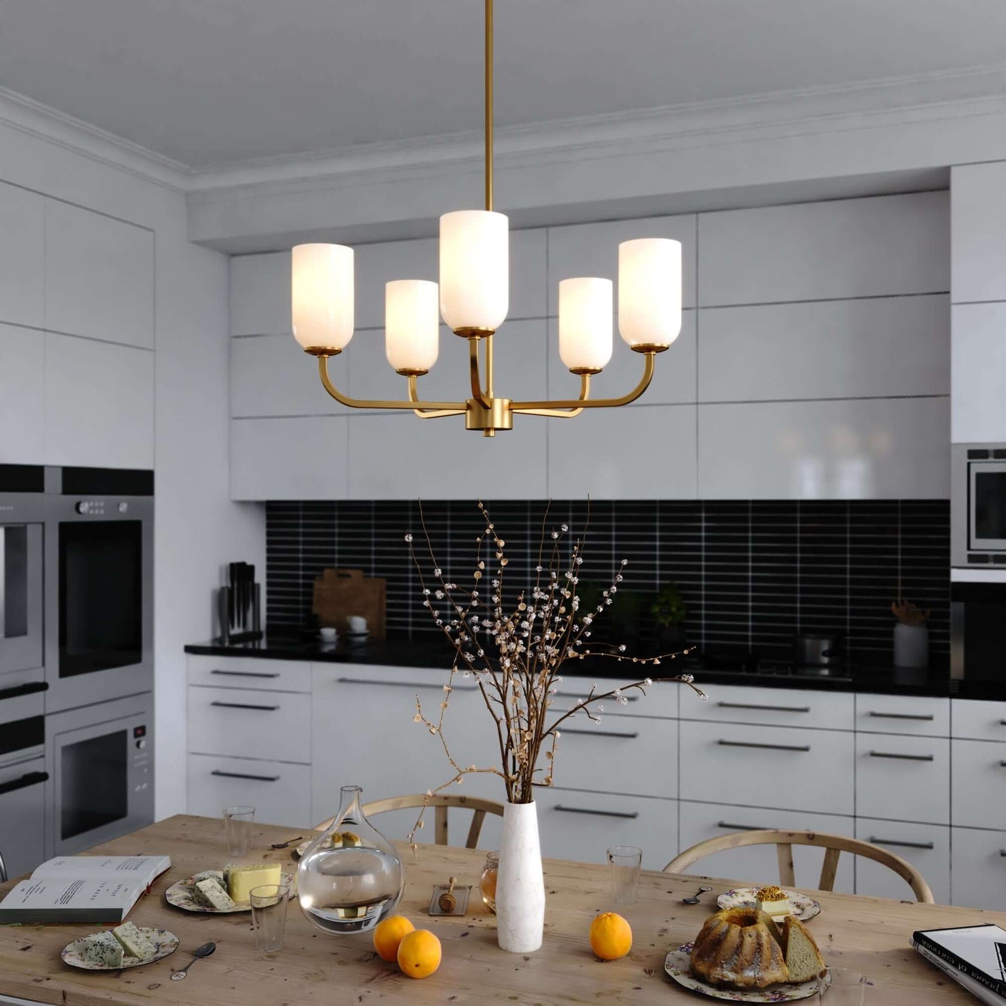 Shelby 26” 5 Light Chandelier