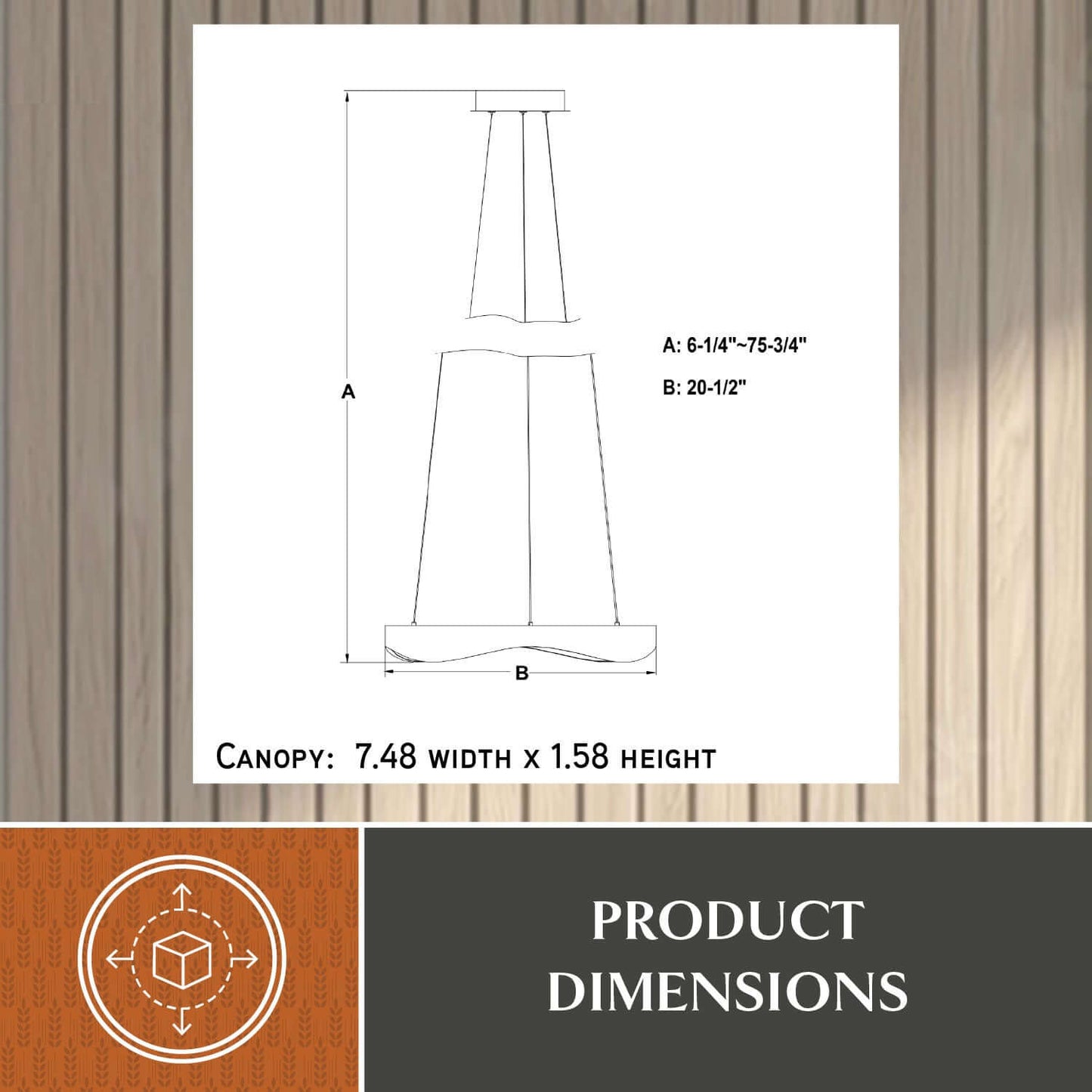 Bowen 20.5” W LED Chandelier