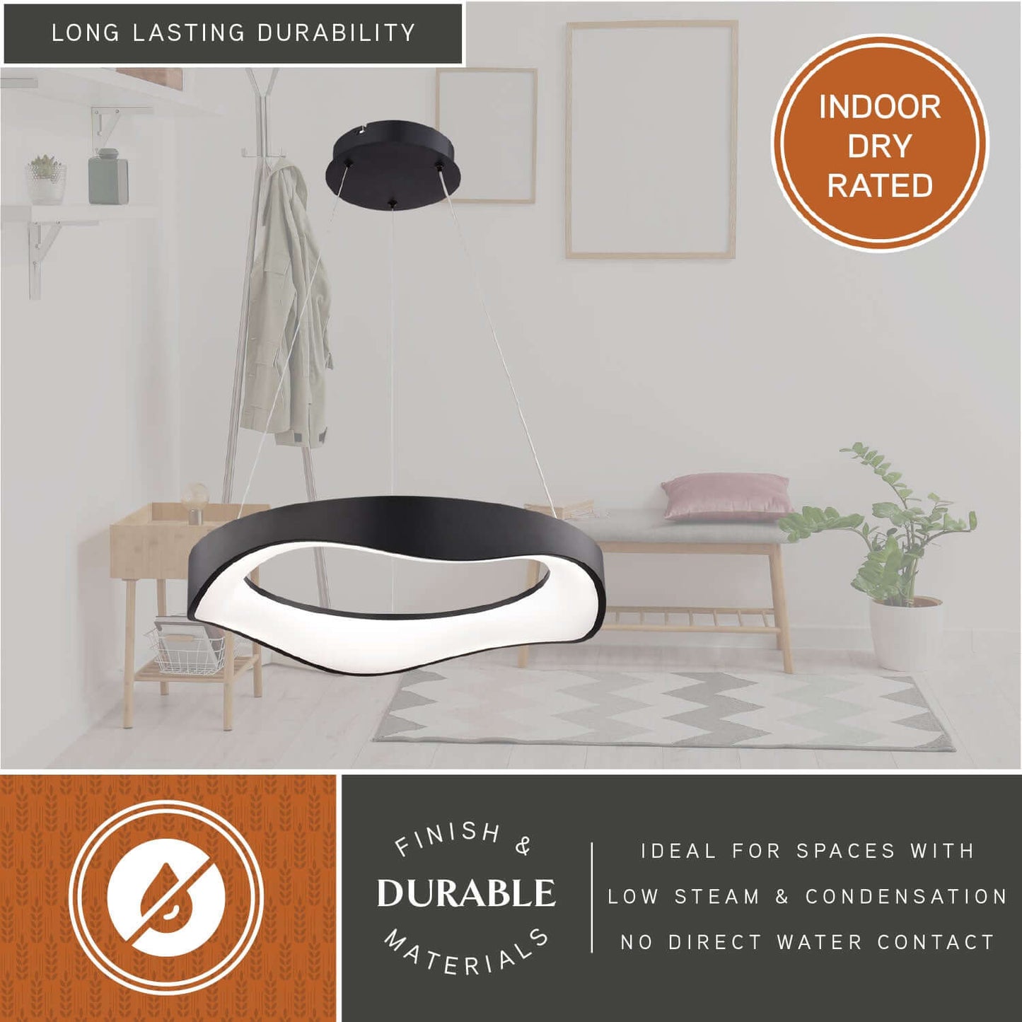 Bowen 20.5” W LED Chandelier